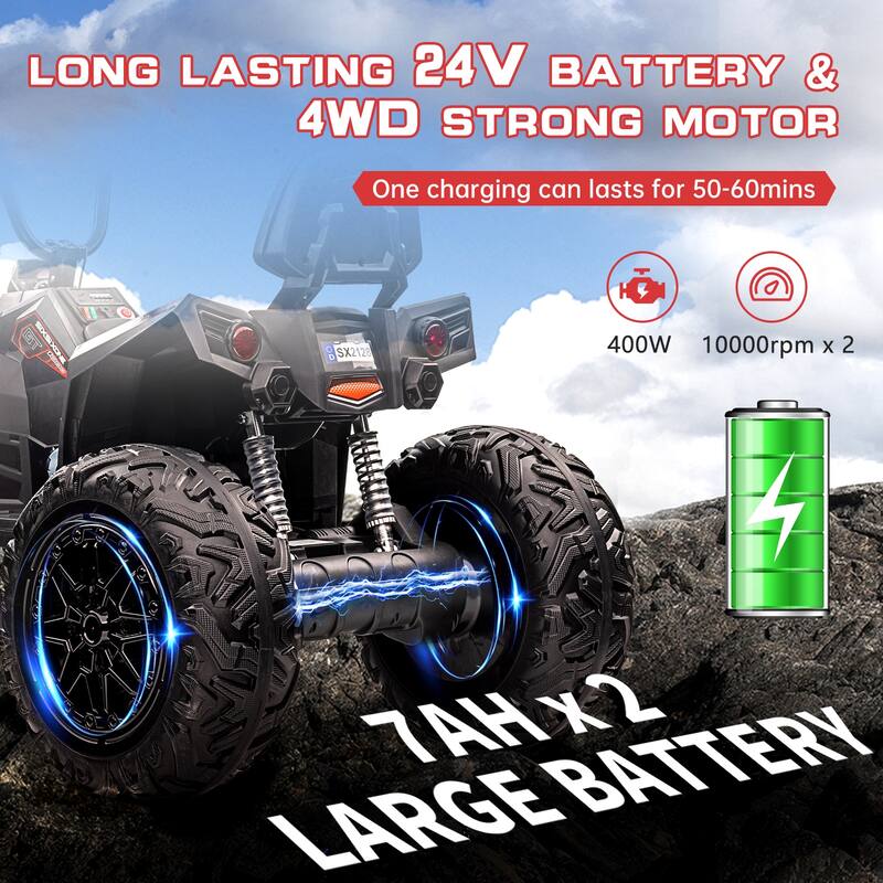 24 volt ride on quad