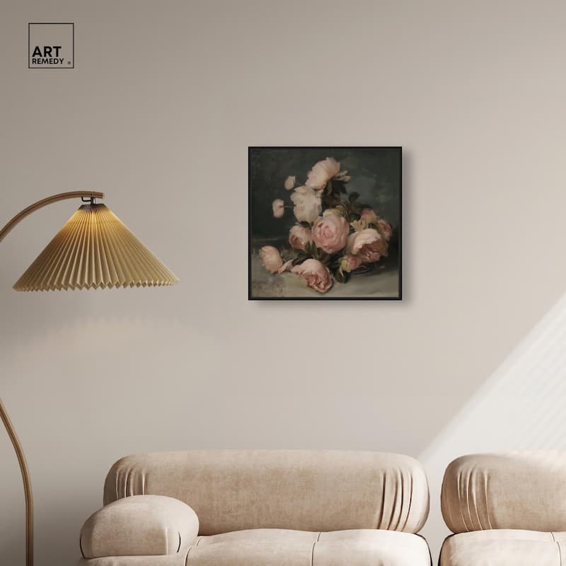 Roses in Shadow II Canvas by Art Remedy