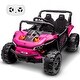 preview thumbnail 6 of 18, 12V Electric UTV Car with Remote Control, Ride on Truck with Toy Storage Pink