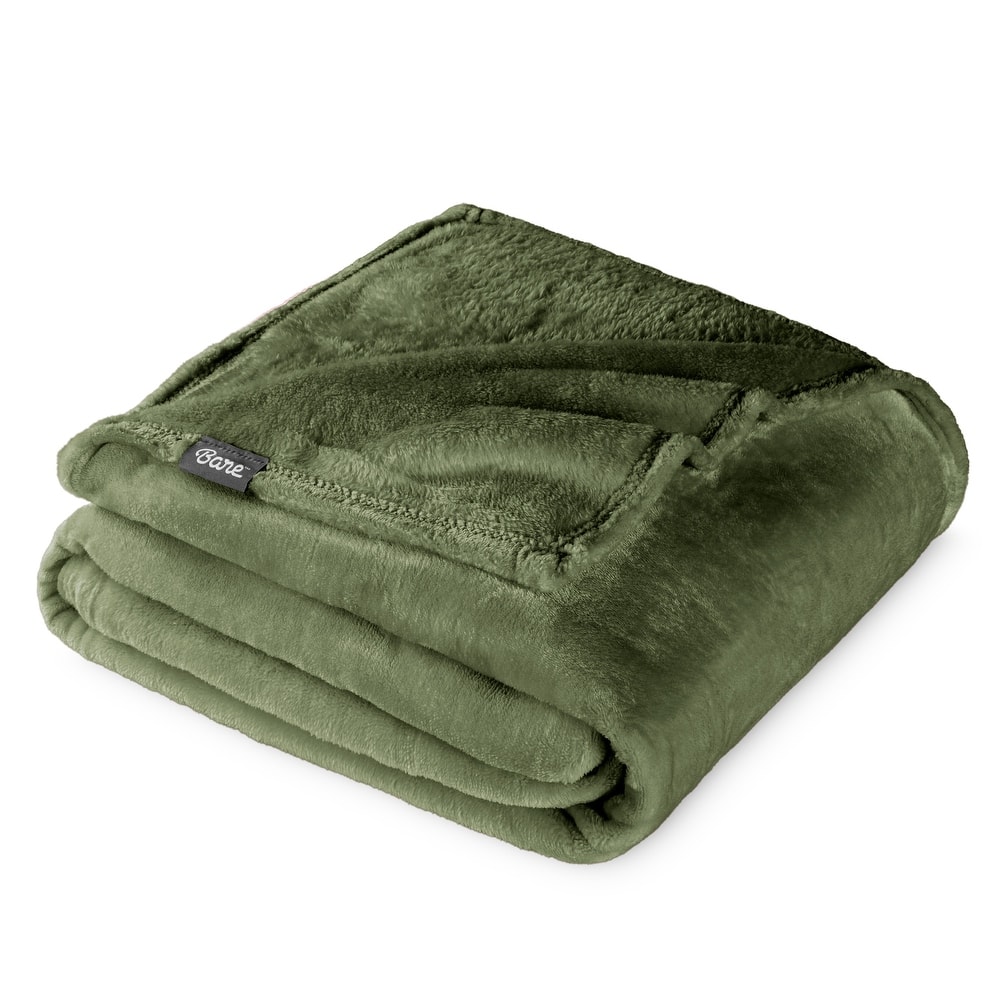 Bare Home Microplush Fleece Blanket - Ultra-Soft - Cozy Fuzzy Warm