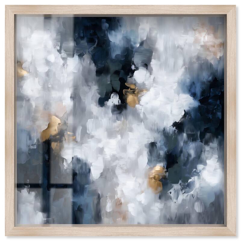 Midnight and Ivory I Shadowbox by Art Remedy - Natural - 40" x 40"