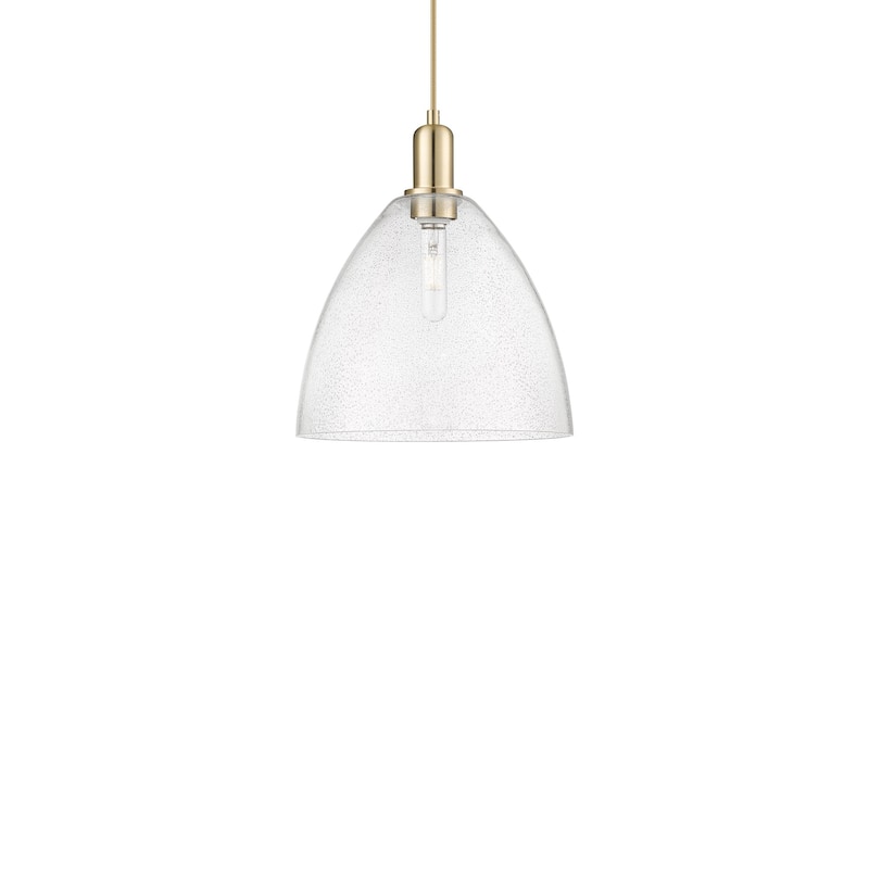 Innovations Lighting 716-1P-14-12 Bristol Pendant Bristol 12" Wide - Champagne Bronze / Seedy
