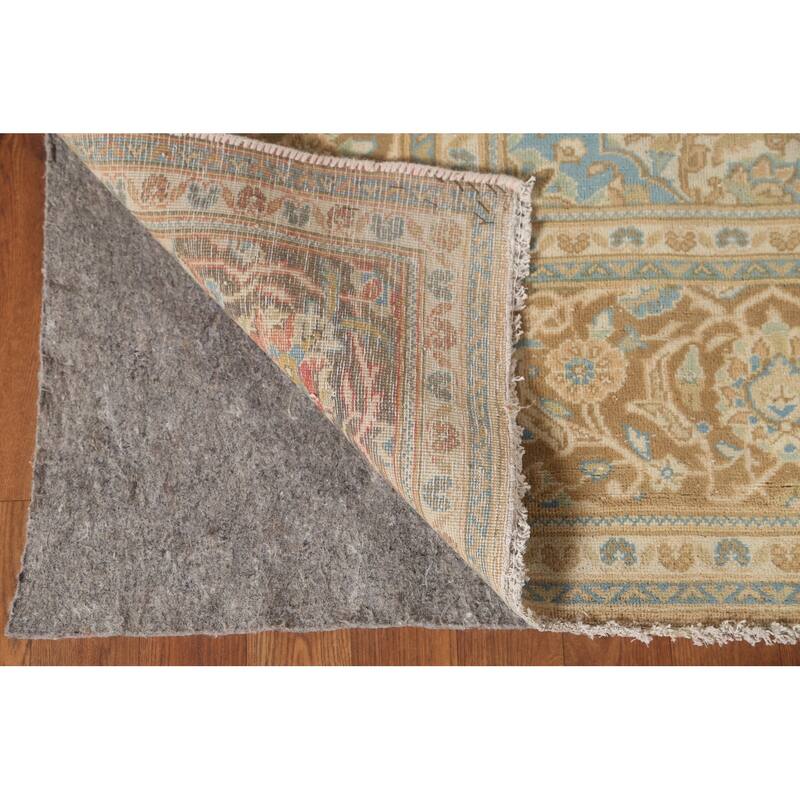 Traditional Kashan Persian Vintage Rug Handmade Wool Carpet - 6'6"x 9'6"