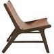preview thumbnail 14 of 37, SAFAVIEH COUTURE Alanarose Leather Accent Chair - 26"W x 33"D x 33"H