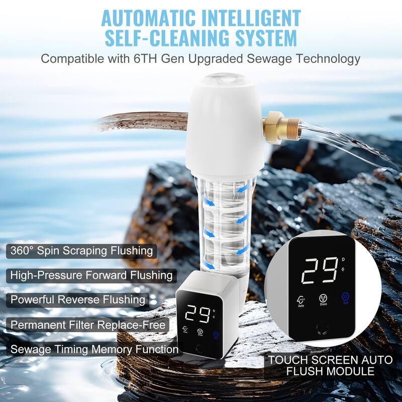 Spin Down Filter for Whole House Water Filtration Systems