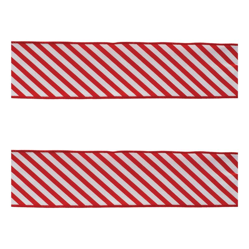 Striped Wired Ribbon (Set of 2)