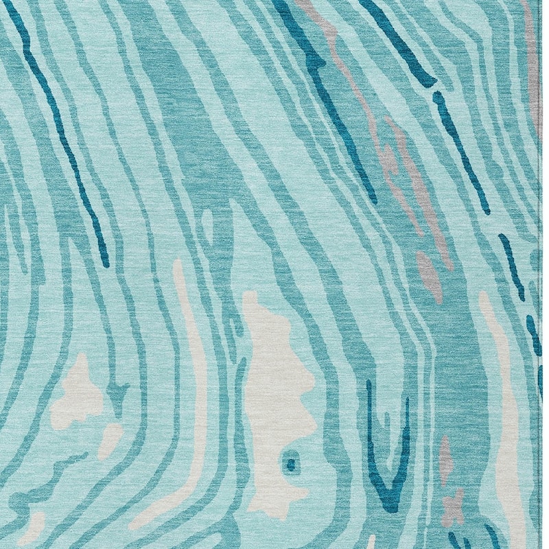 HomeRoots Abstract Transitional Rectangle Outdoor Rug