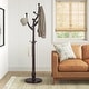 preview thumbnail 19 of 35, Rubberwood Freestanding Coat Rack, Entryway Coat Tree with Hooks - 74"H x 16.5"Dia
