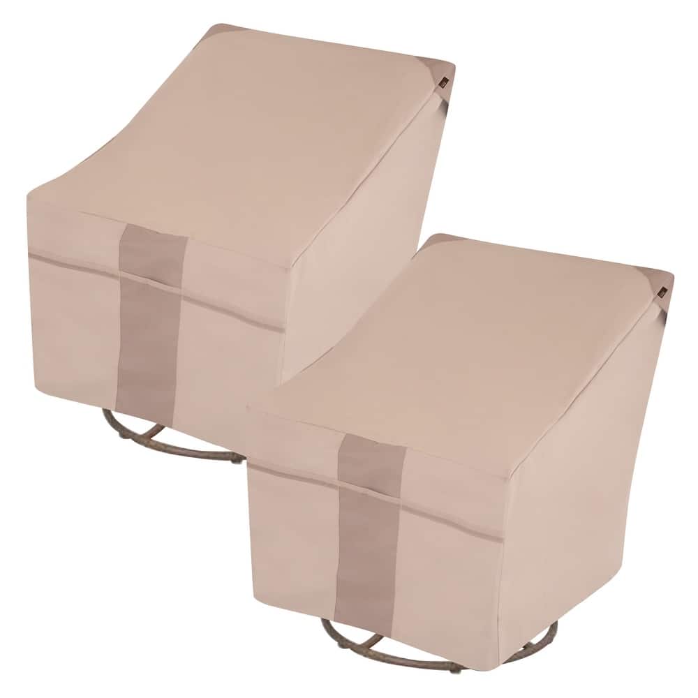 Modern Leisure® Monterey Patio Swivel Lounge Chair Cover, 2-Pack, 37.5"L x 39.25"W x 38.5"H, Beige