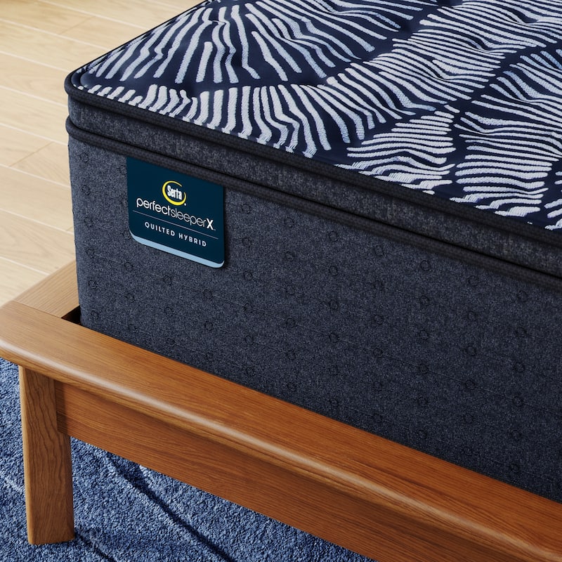 Serta Perfect Sleeper X Lexton 14.25" Hybrid Medium Pillow Top Mattress Set