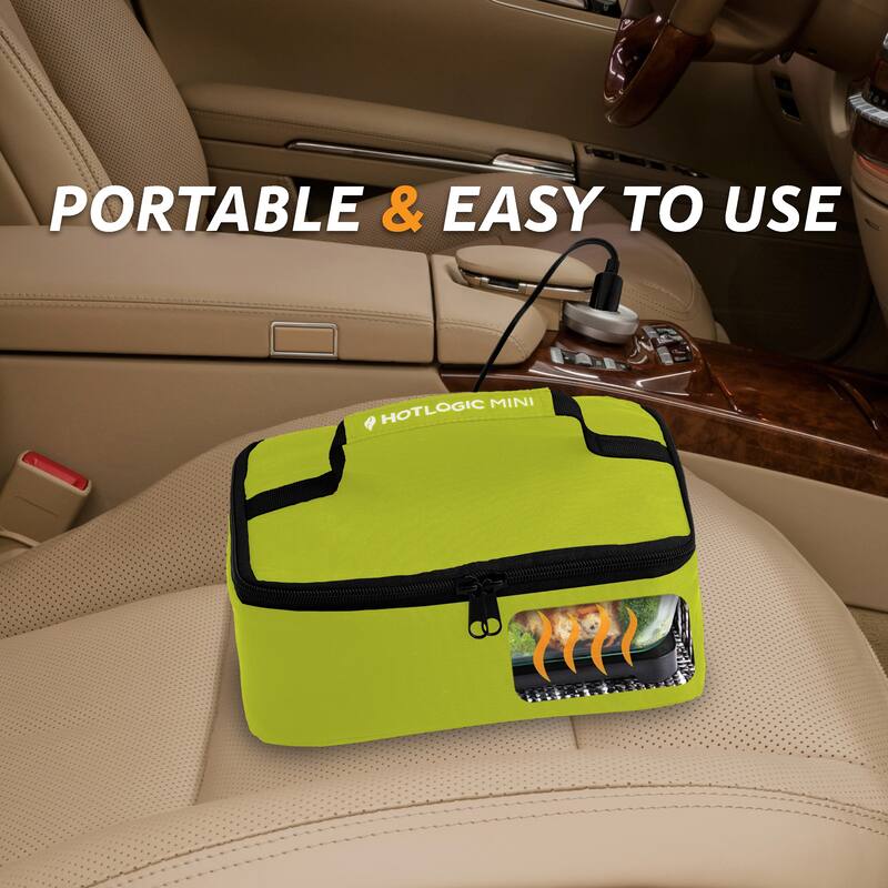 HOTLOGIC Portable Personal 12V Mini Oven, Aqua Floral