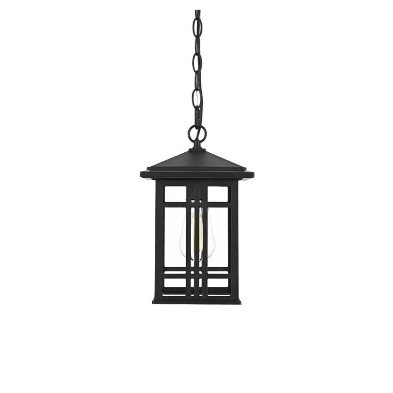 Jasper 12 inch Outdoor Pendant in Black - 12"