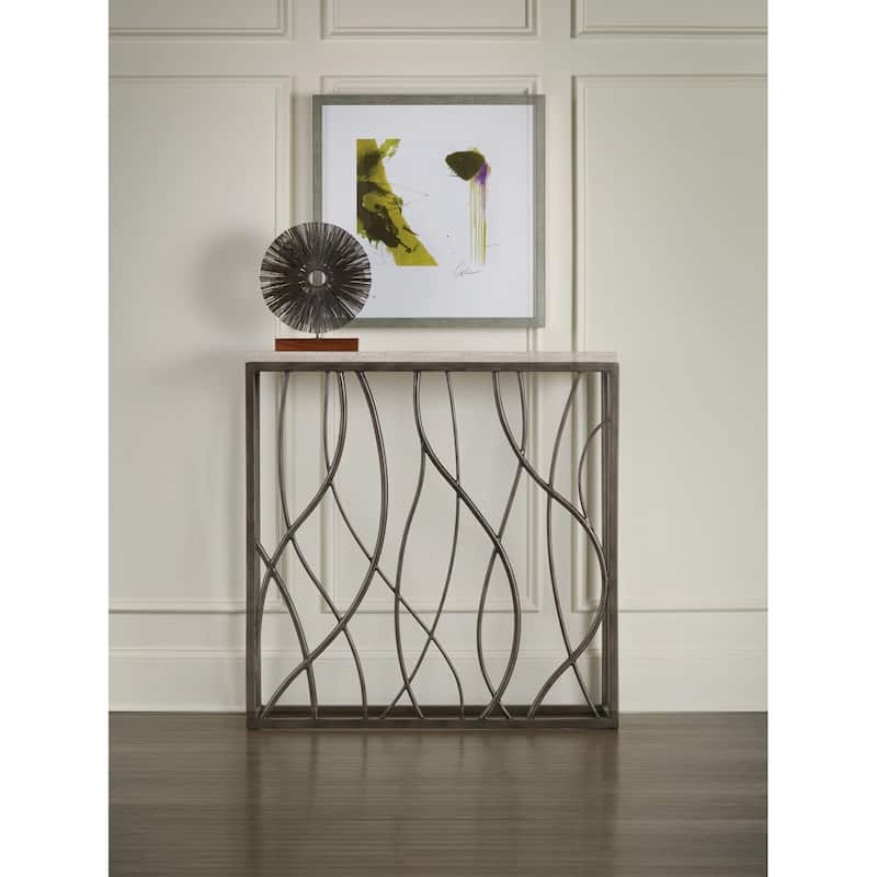Hooker Furniture Tubular 40" Narrow Profile Contemporary Console /