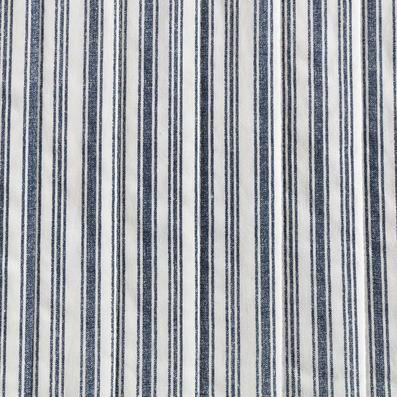 Nautica Coleridge Vertical Stripes Reversible Cotton Quilt (Blue, 3 Piece Set)