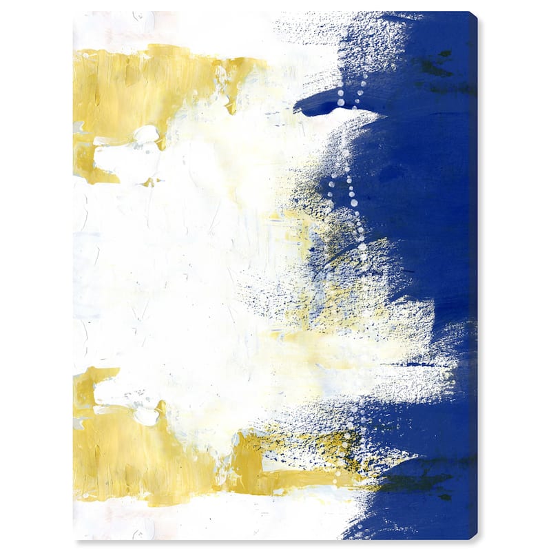 Wynwood Studio Abstract Naval Y Albero Yellow and Pastel Yellow Modern & Contemporary Wall Art Canvas Print