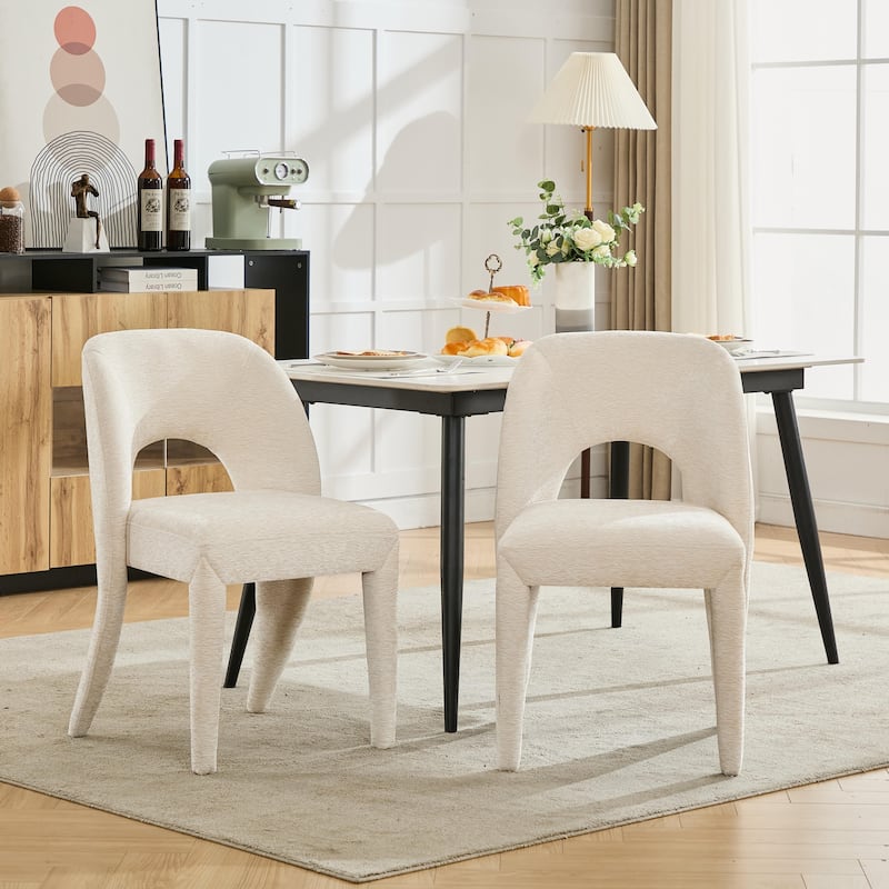 Metal Legs Dining Chair,Cushion Is Comfortable,Design Is Simple