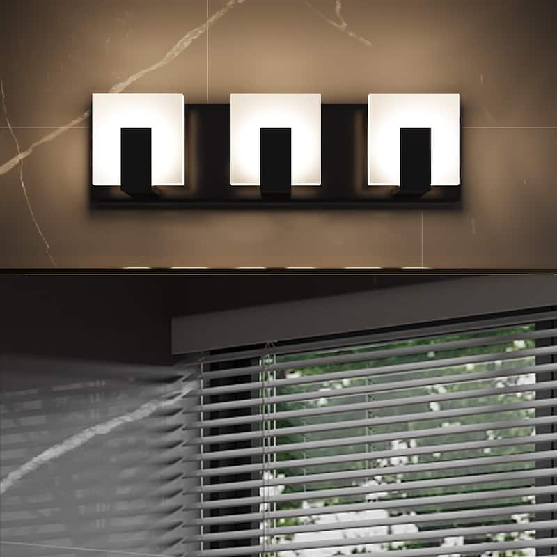 ExBrite Modern Style 3-Light LED-Integrated Bathroom Vanity Light