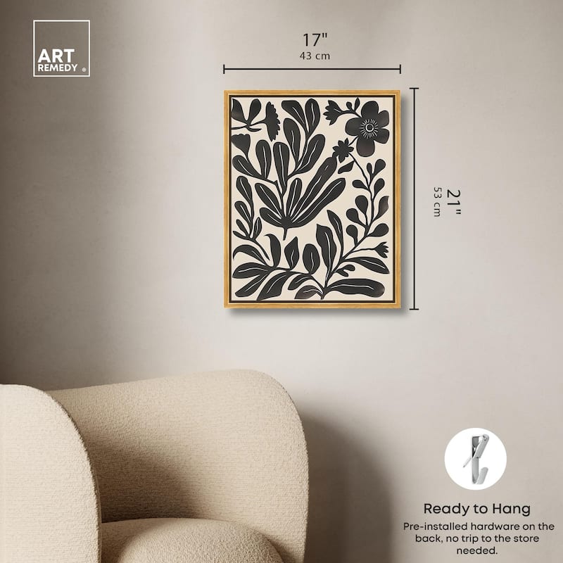 Ebony Eden Essence II Canvas by Art Remedy