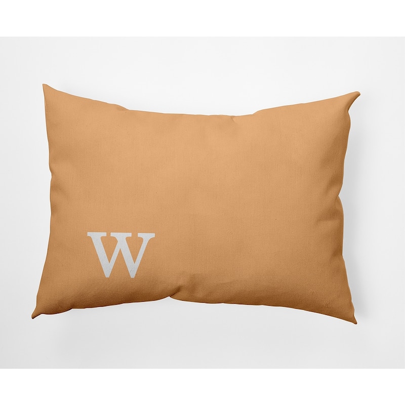 Modern Monogram Decorative Throw Pillow - 14" x 20" - w