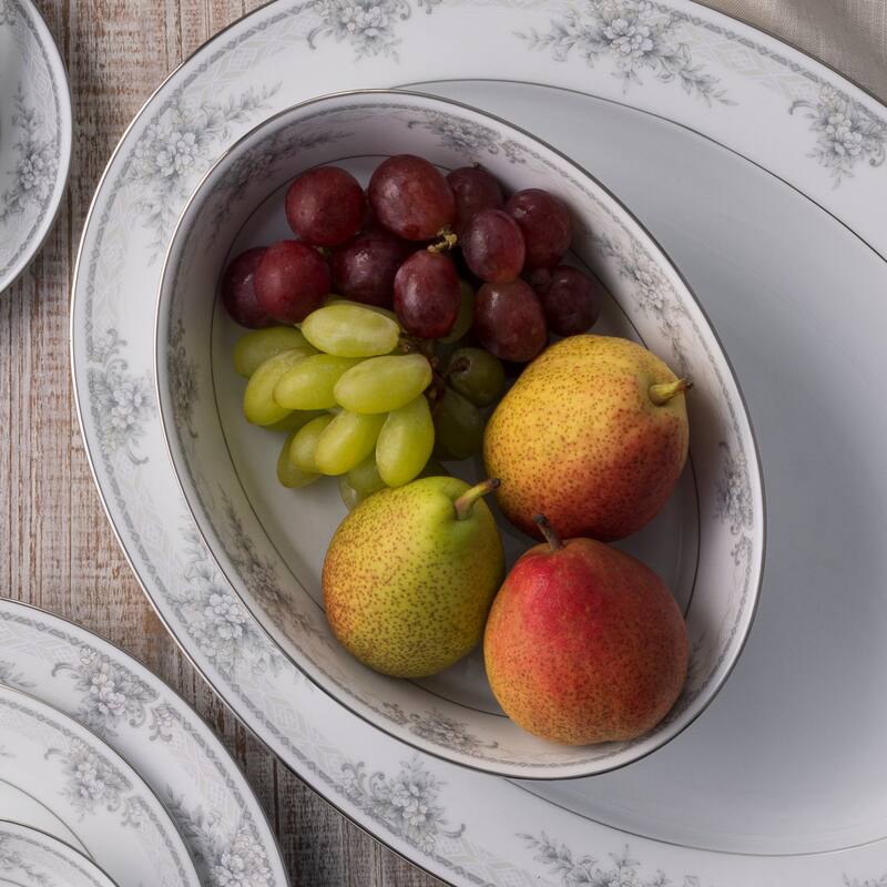 Noritake Sweet Leilani Oval Vegetable Bowl, 9-3/4", 32 oz.