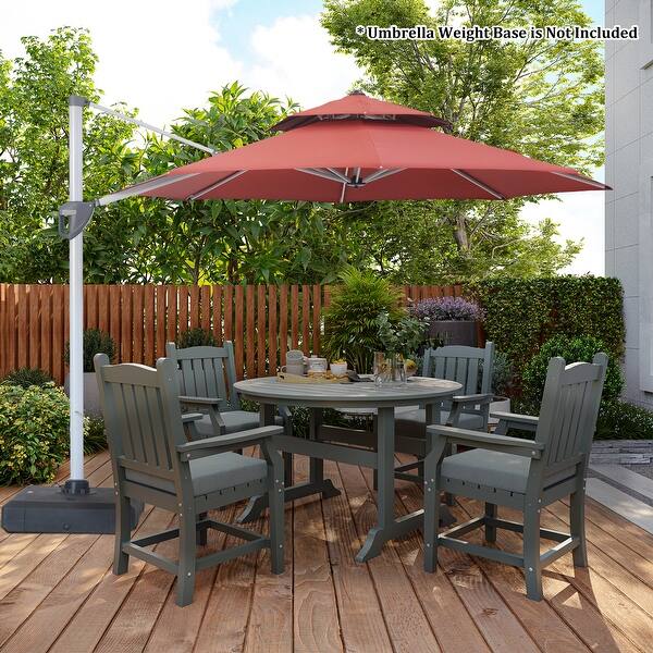 cobana rectangle patio umbrella COBANA 107.70 Inches Dark Blue Rectangle Market Patio Umbrella, Durable  Frame