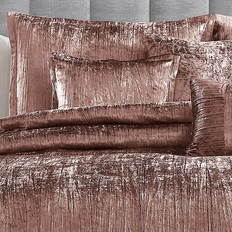 Riverbrook Home Turin Crinkled Velvet Comforter Collection