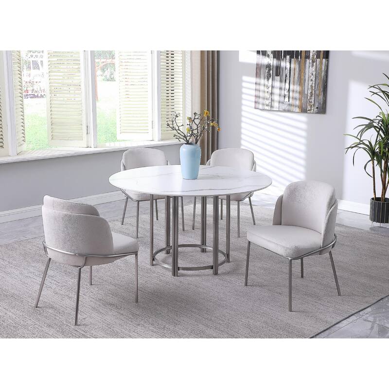 Somette Lacey Curved Back Side Chair, Set of 2