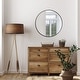 preview thumbnail 9 of 14, Design House 28-Inch Kenna Modern Metal Round Decorative Wall Accent Mirror