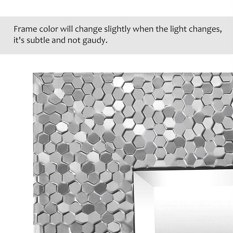 Mirror Trend Sparkling Mosaic Framed Accent Mirror