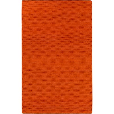 Hand Woven Yale Contemporary Solid Braided New Zealand Wool Area Rug