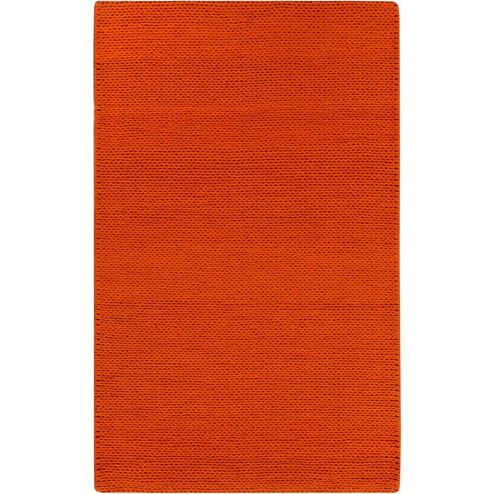 Hand Woven Yale Contemporary Solid Braided New Zealand Wool Area Rug