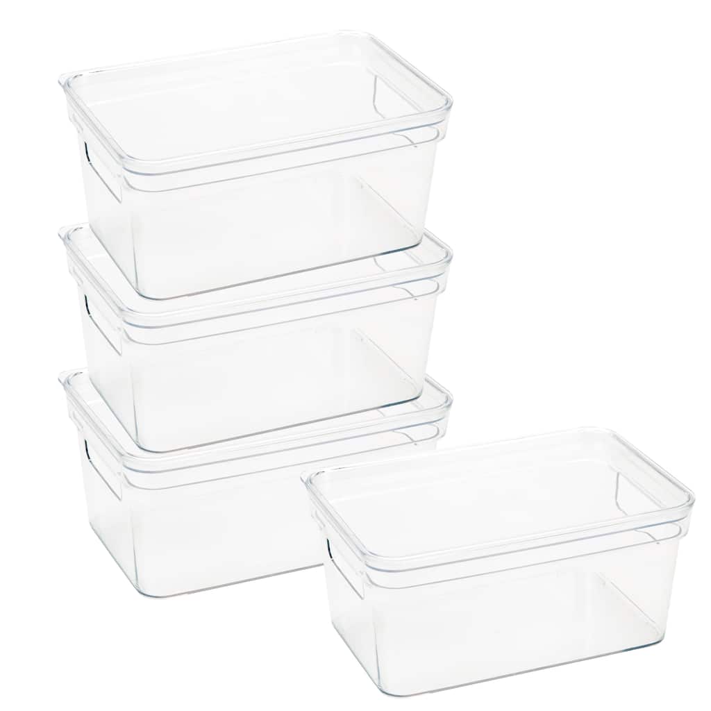 Simplify 4 Pack Lidded Storage Bin