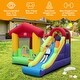 preview thumbnail 3 of 8, Inflatable Bounce House with Ocean Balls and 735W Air Blower - 128" x 114" x 81" (L x W x H)