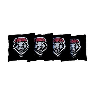 New Mexico UNM Lobos Black Cornhole Bags