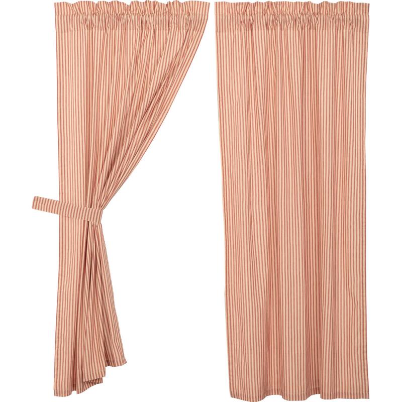 Sawyer Mill Ticking Stripe Short Panel Set - Short Panel 63x36 - Short Panel 63x36