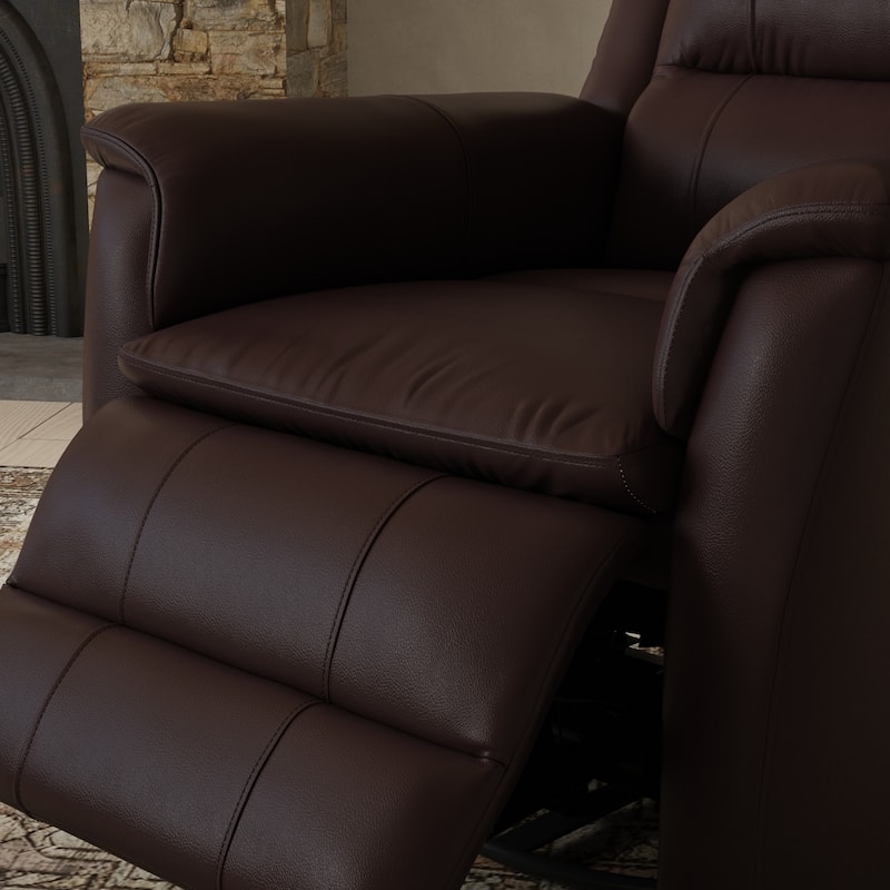 Swivel Glider Recliner With Manual Footrest In Madras