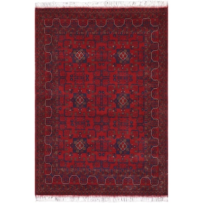 Southwestern Biljik Khal Mohammadi Kyra Red/Blue Rug - 4'4'' x 6'0''