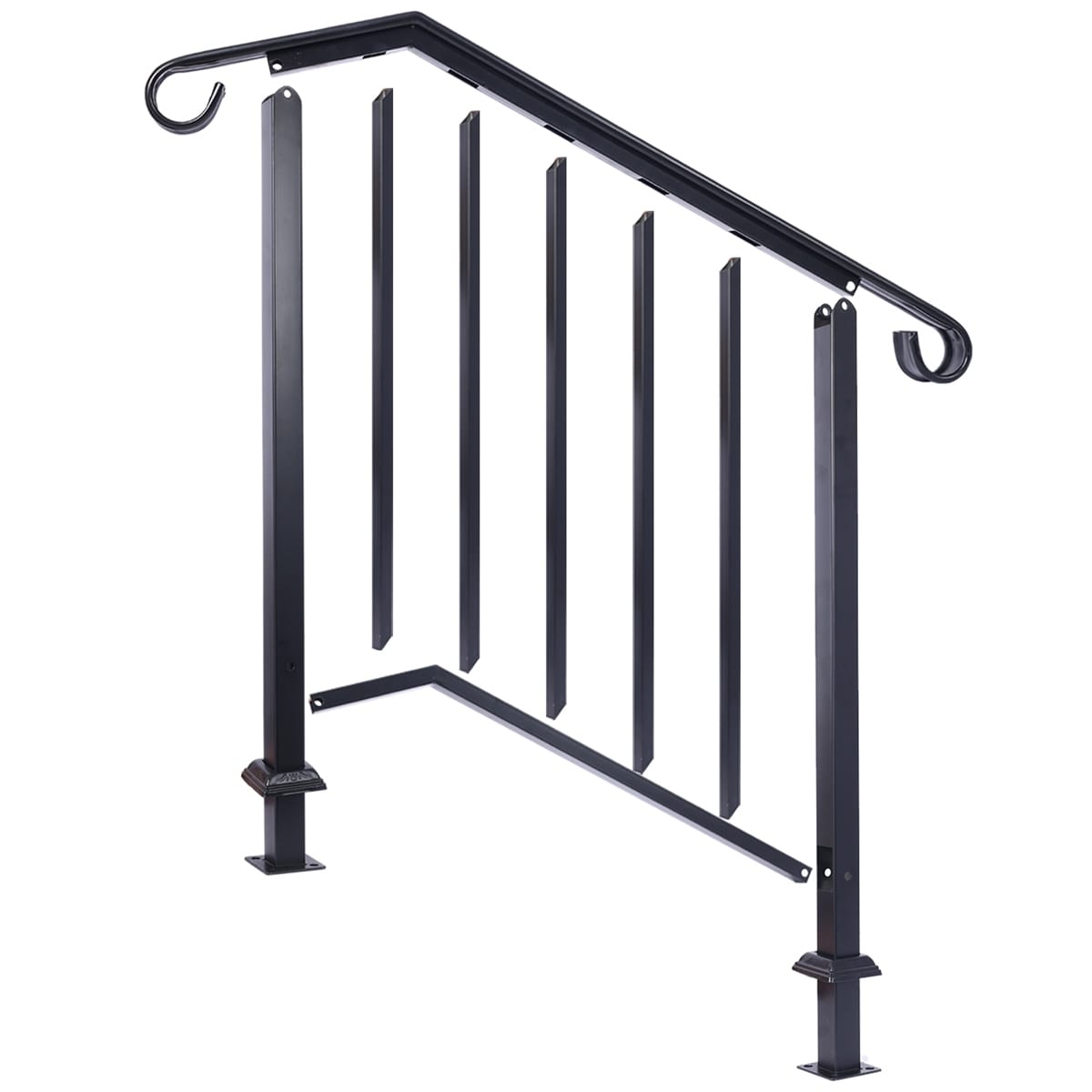 Sloped stair railings : r/HomeImprovement, image size:1200x1200