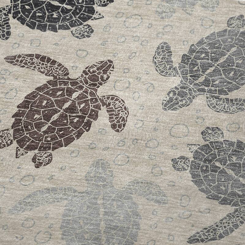 Premium Machine Washable ASB192 Turtle Sherpa Throw Blanket