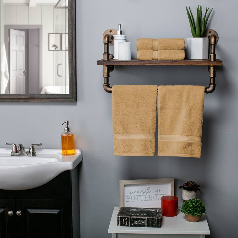 Superior Marche Egyptian Cotton Hand Towel - Set of 4 - Toast