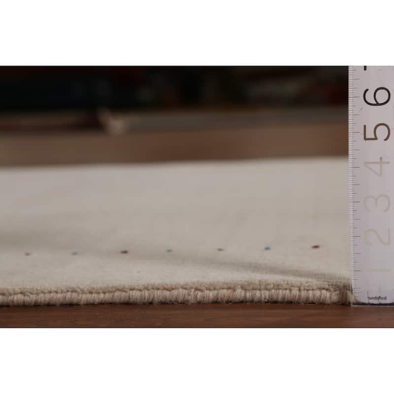 Little Animals Tribal Gabbeh Indian Rug Hand-Knotted Wool Carpet - 4'0" x 6'0"