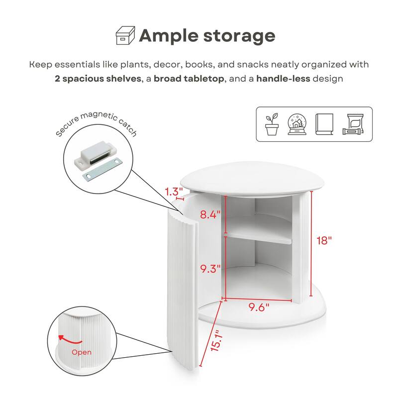 Furniture of America Astra Modern 3-Piece Glossy White Triangle Storage Coffee Table Set