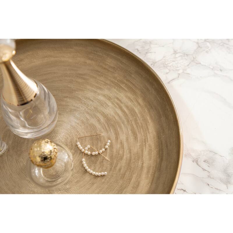 Kate and Laurel Stovring Round Lazy Susan Tray