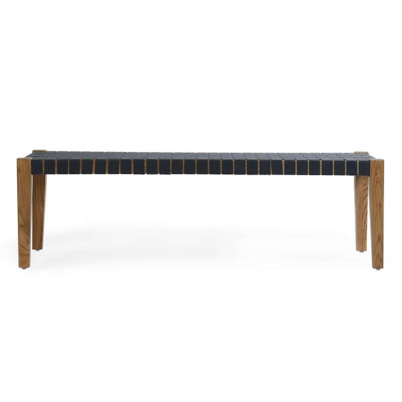 Classic Home Orlando 62" Oak Wood Charcoal Bench