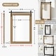 preview thumbnail 21 of 96, Modern Wall Mirrors, Rectangular Mirror with Wood Framed, Bathroom Mirror Barn Mirror Barn Door Mirror with Multi Size