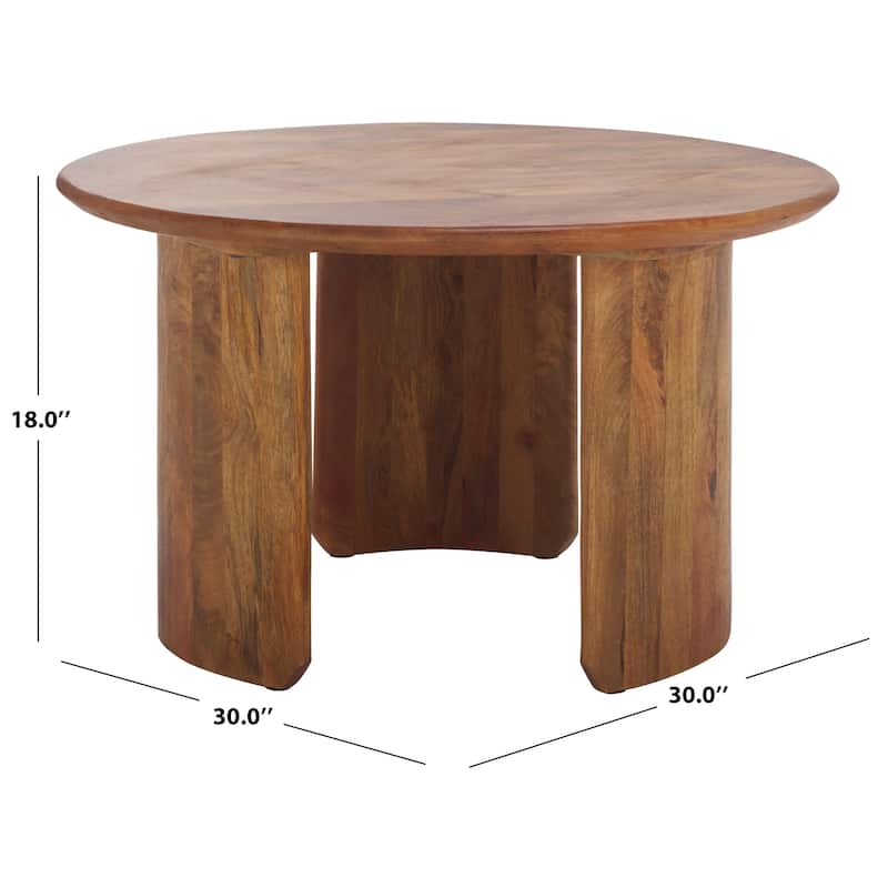 SAFAVIEH Home Bari Wood Coffee Table - 30"W x 30"D x 30"H