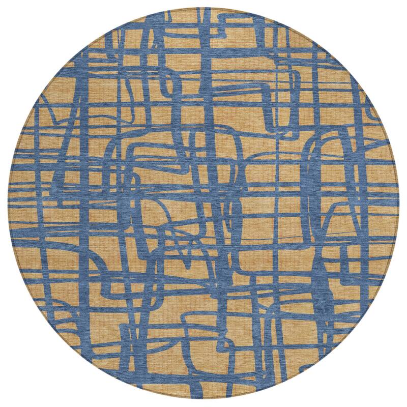 Machine Washable Indoor/ Outdoor Modern Centurion Chantille Rug