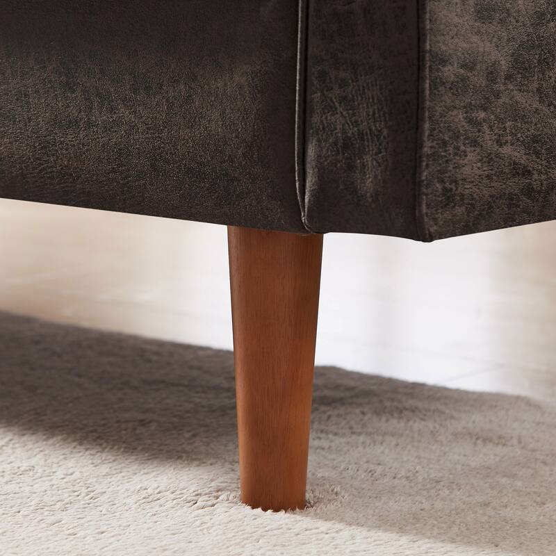 VANOMi 68.9'' Faux Leather Vintage Loveseat