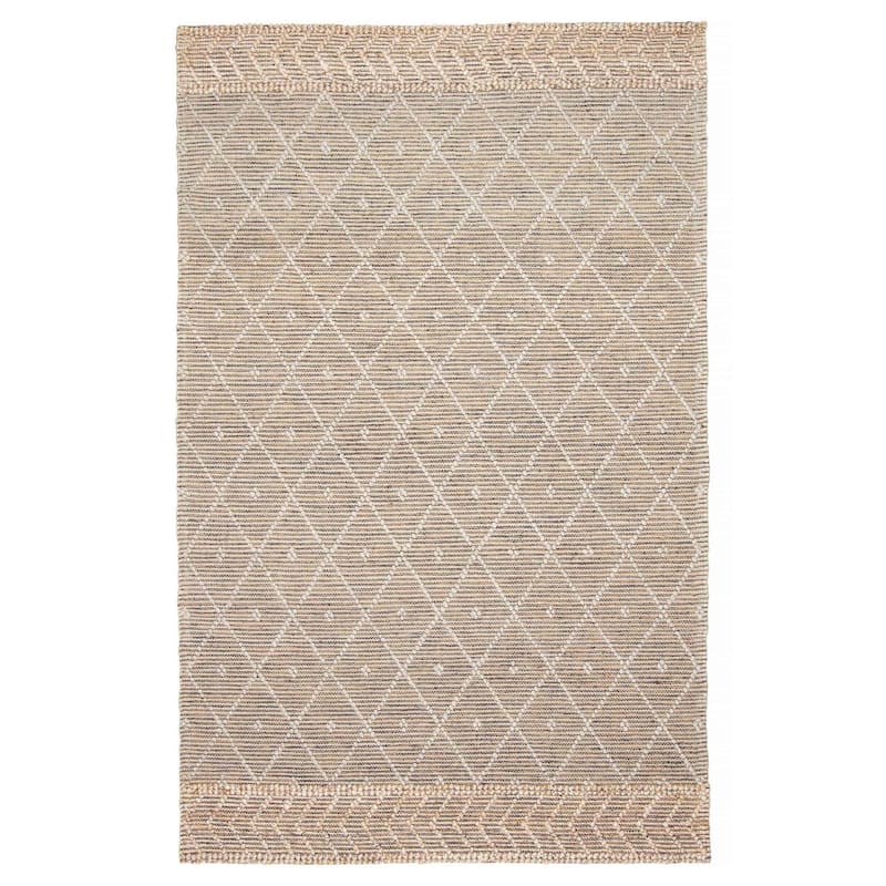 ECARPETGALLERY Braid weave Sienna Tan Wool Rug - 5'1 x 8'0 - Tan - 5'1 x 8'0