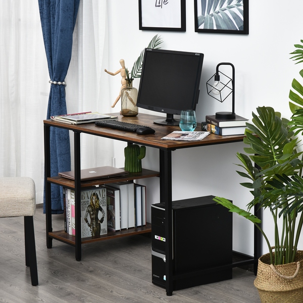 HomCom 47 inch Modern Industrial Computer Writing Desk Bed Bath